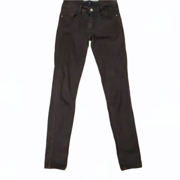 Zara Trafaluc Brown Slim Leg Stone Wash Jeans - Picture 5 of 6